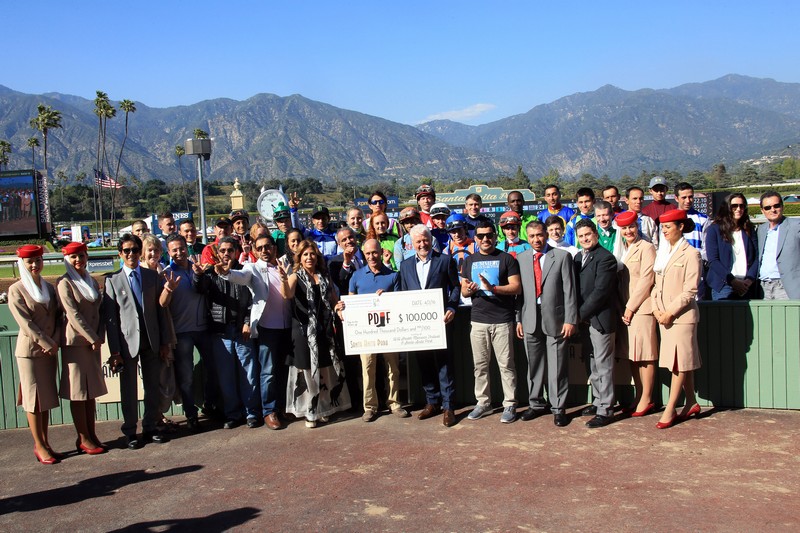 Racing day at Santa Anita Park